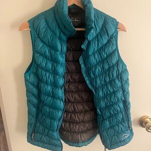 L.L. Bean Turquoise Quilted Vest